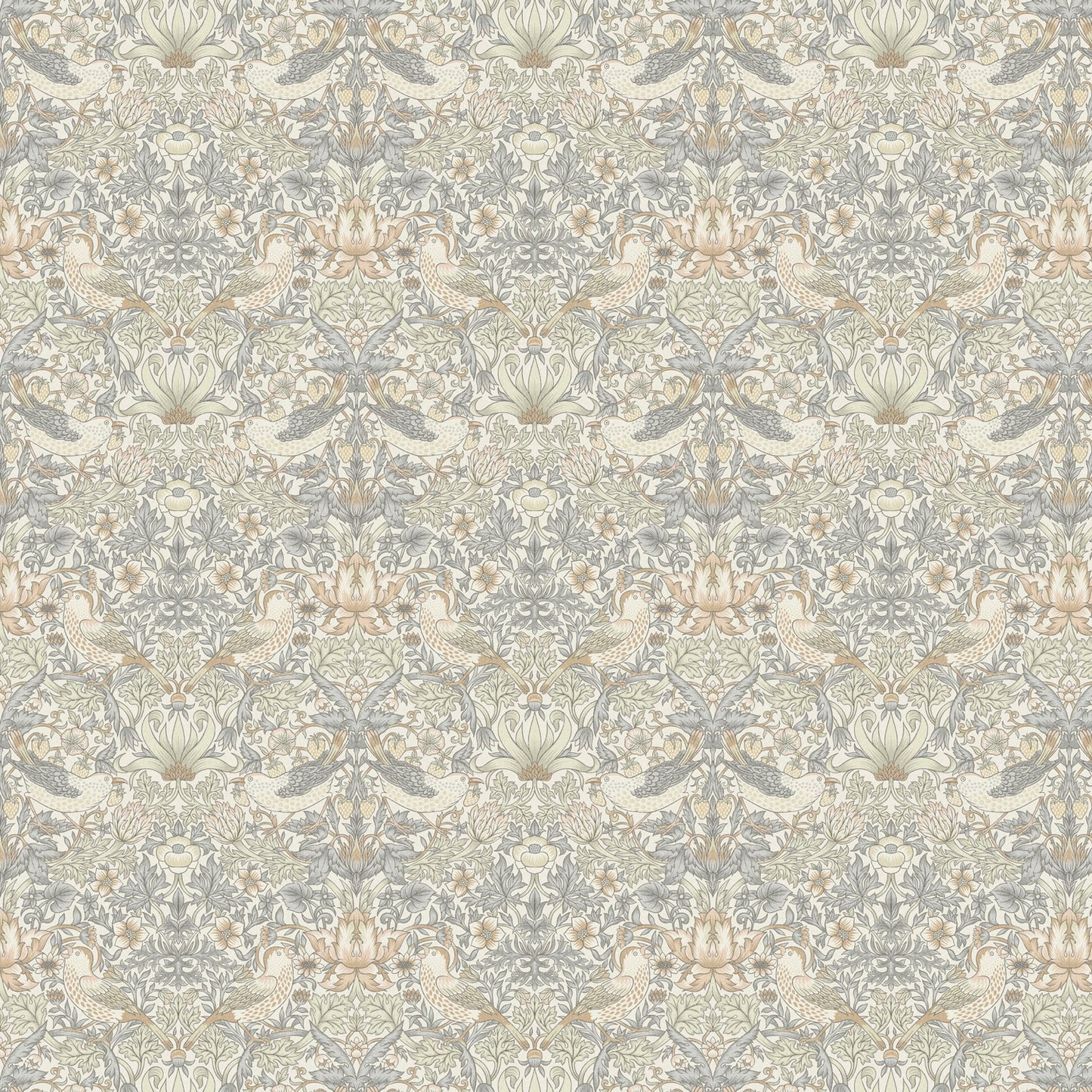 Strawberry Thief Natural Fabric