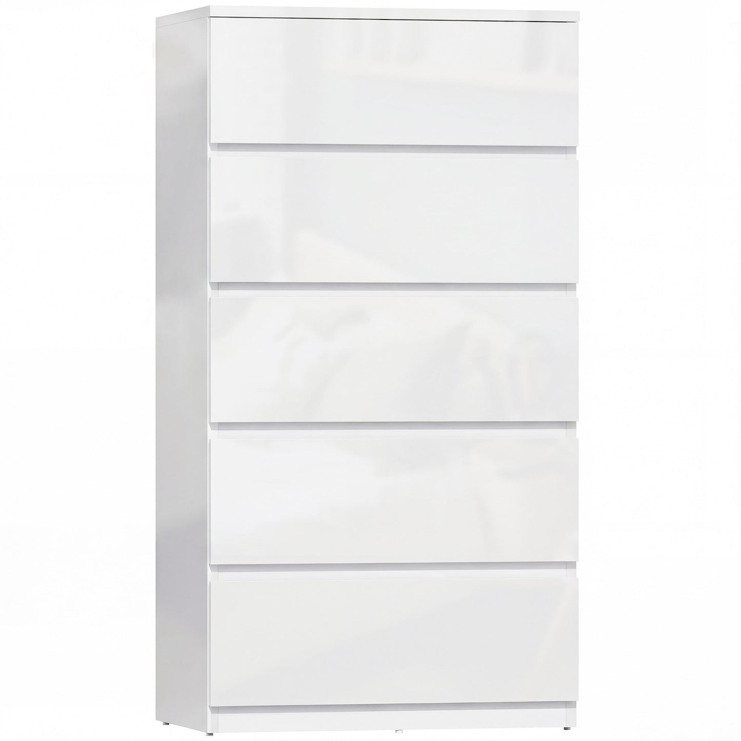 HOMCOM Chest of Drawers, 5-Drawer Storage Cabinets, Modern Dresser, Storage Drawer Unit for Bedroom