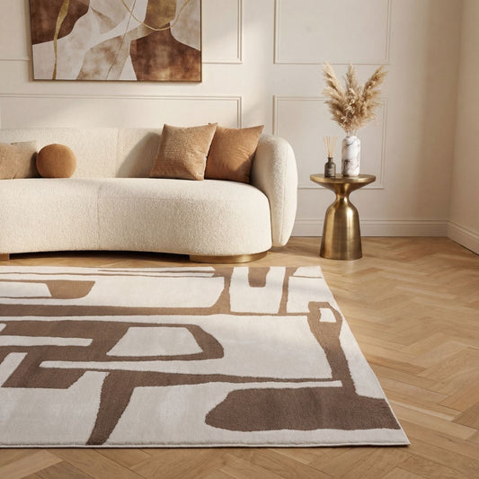 Loft Abstract Brown Rug