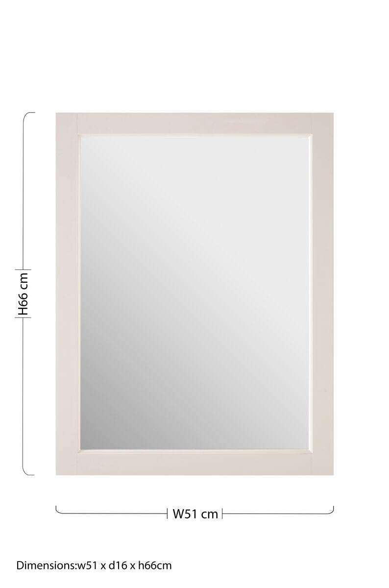 Port Mirrored Wall Cabinet With 2 Inner Shelves