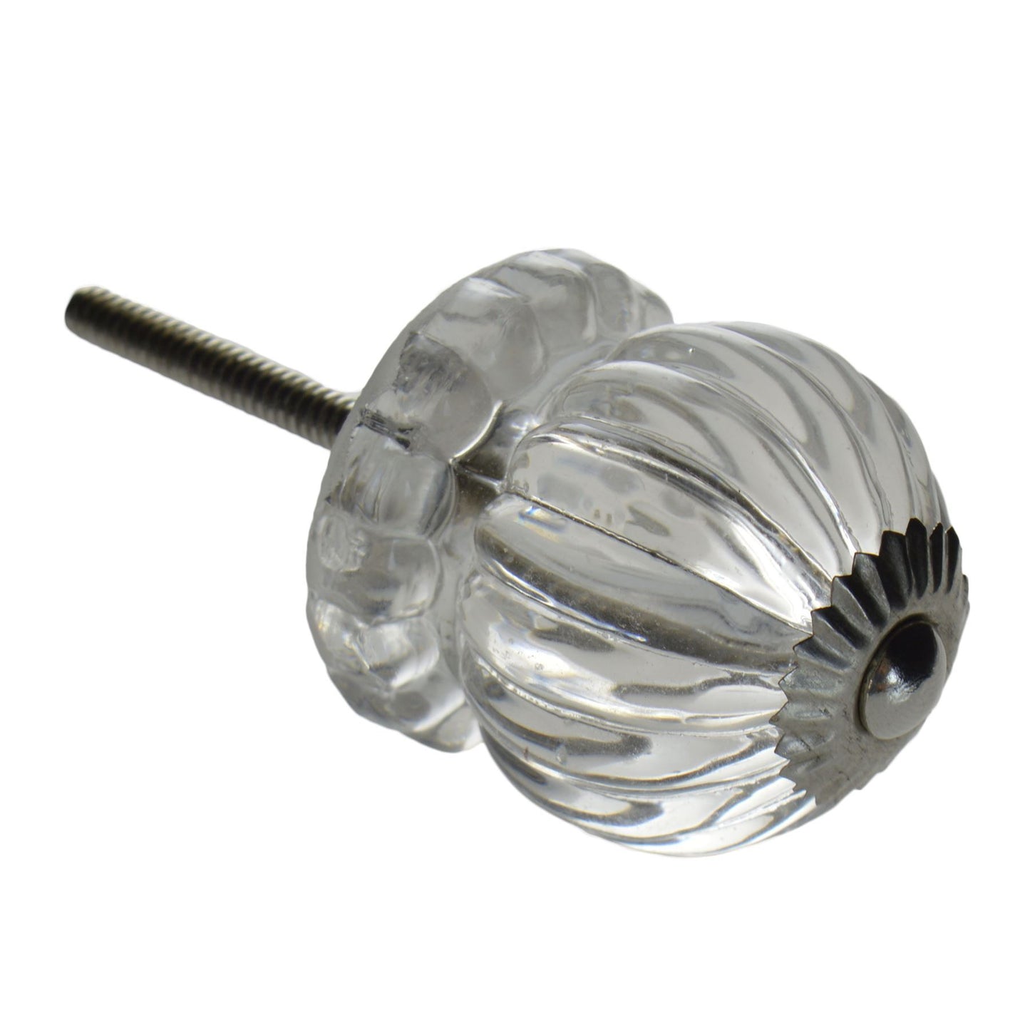 Button Glass Door Knob