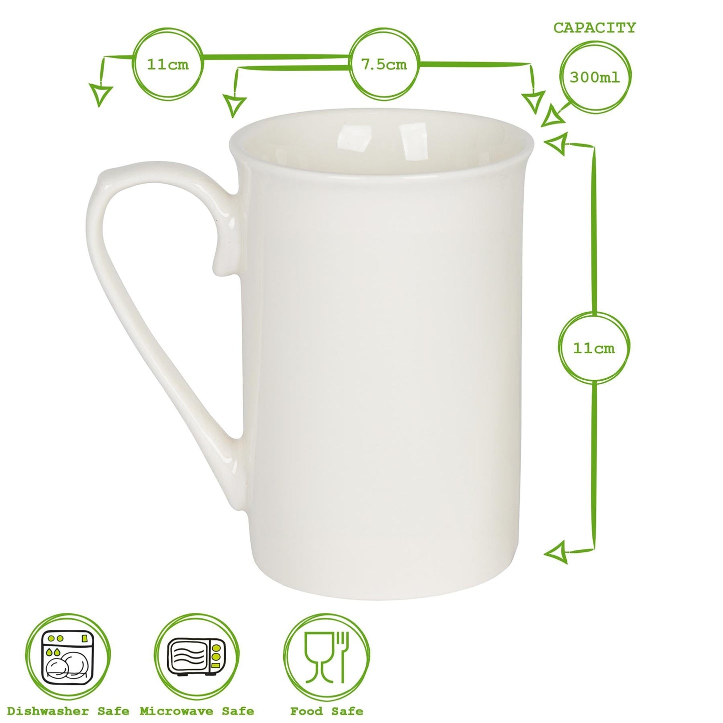 20th Anniversary New Bone China Mug Set - 300ml