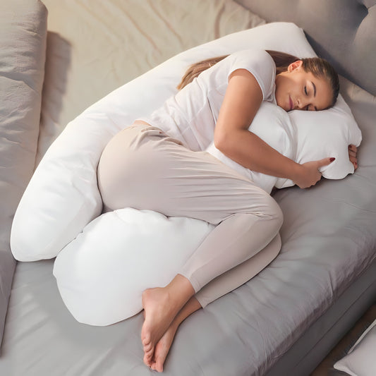 U-Shaped Pregnancy Pillow – Full Body Support Pillow for Side Sleepers