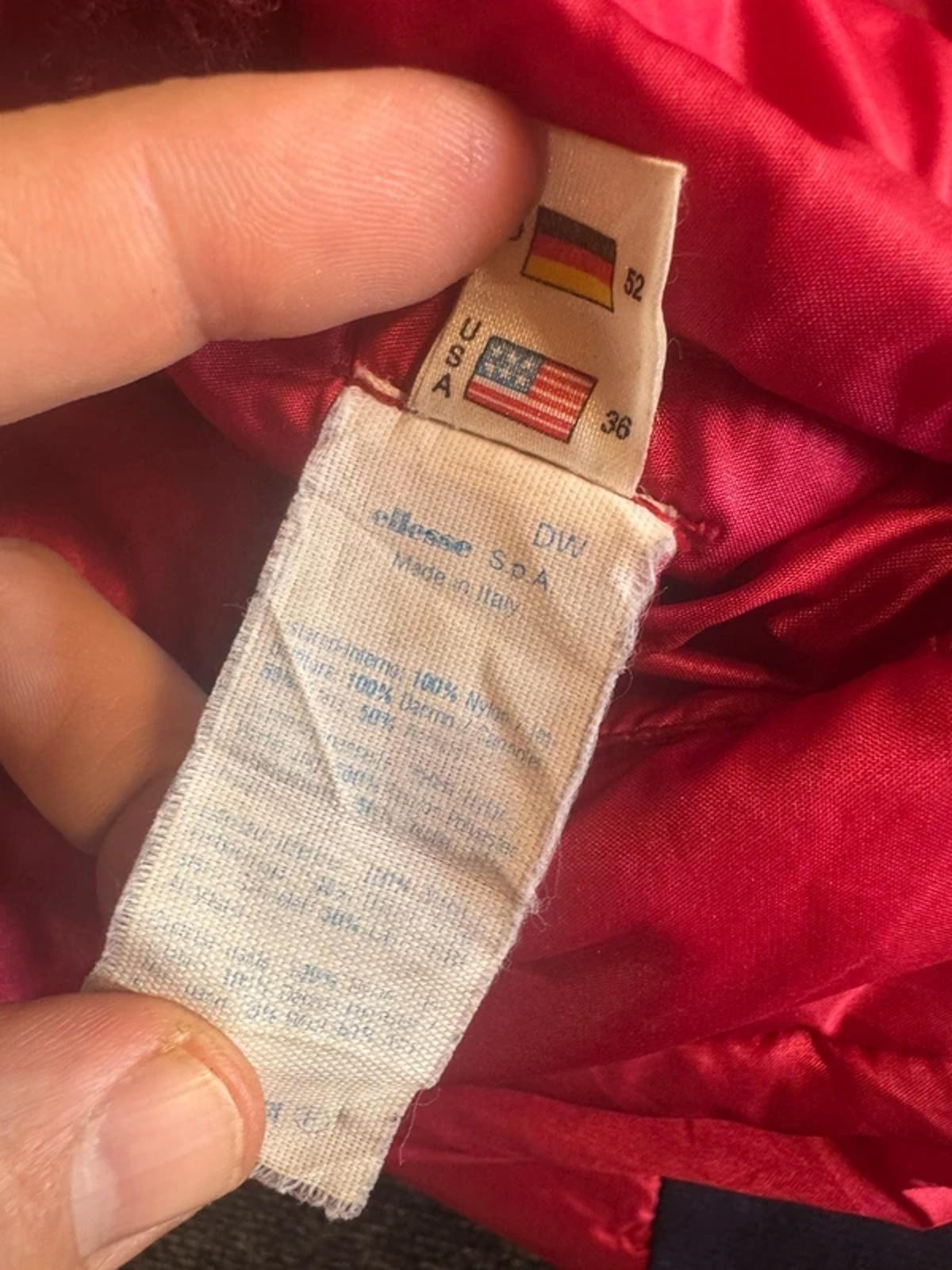 Original Vintage 1980s reversible Ellesse Ski / puffer Jacket coat Large #310