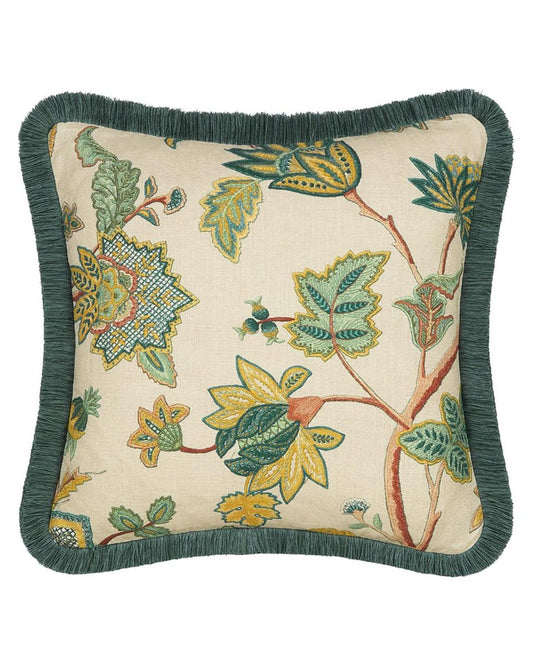 Chanderi Malachite Cushion 50x50cm