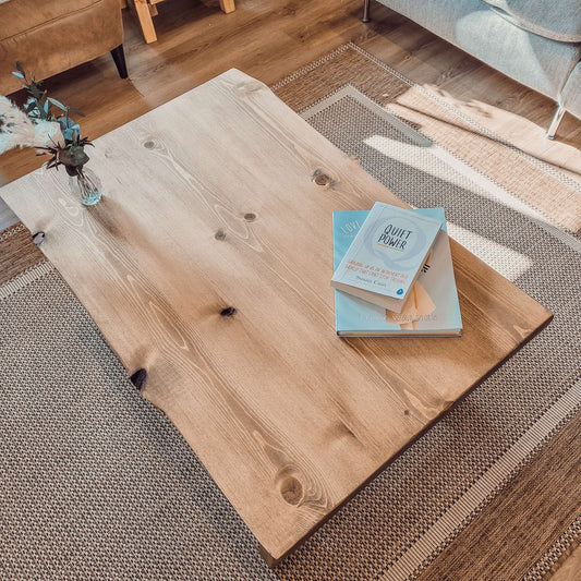 MARA Live / Waney Edge Coffee Table With A Frame Legs