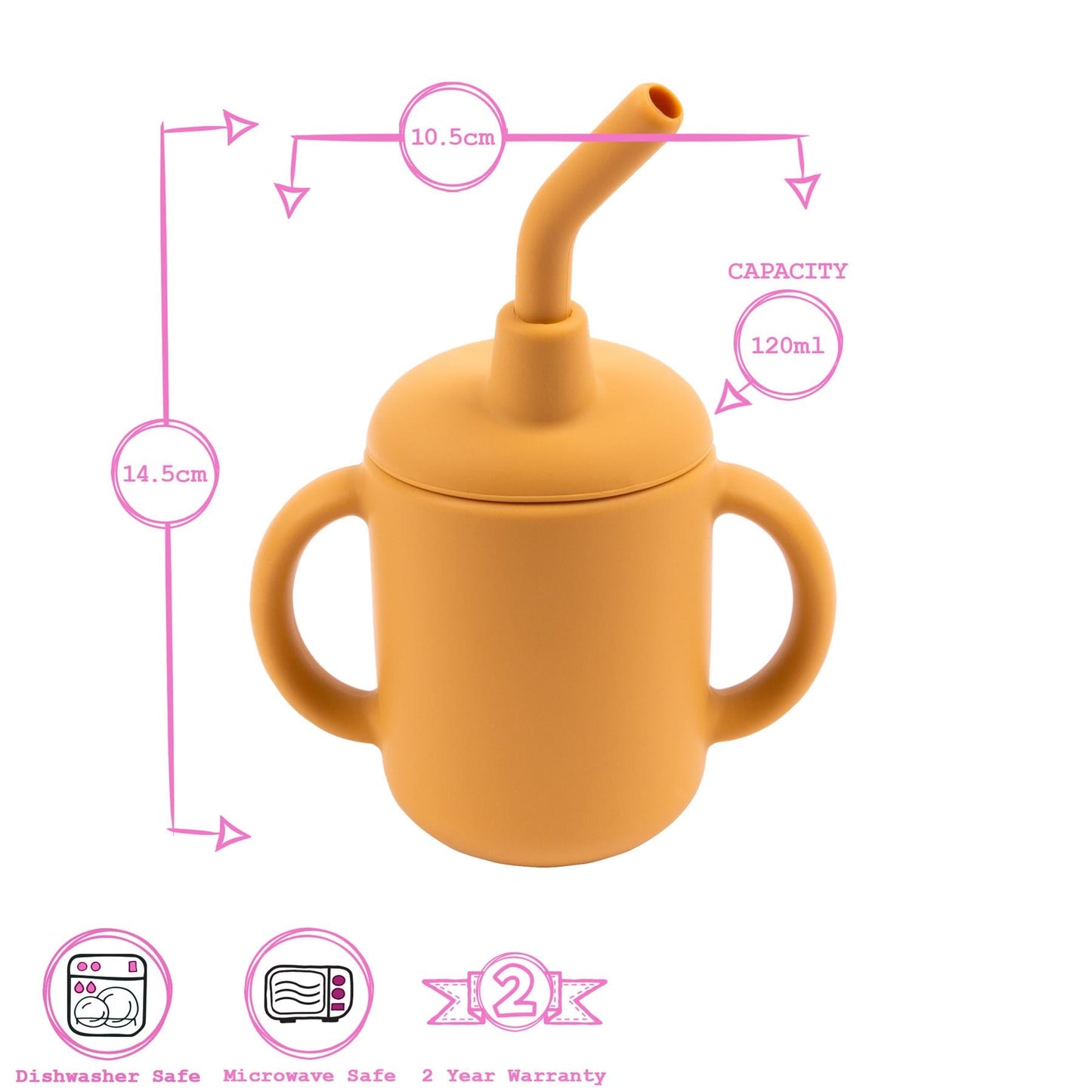 120ml Silicone Baby Sippy Cup
