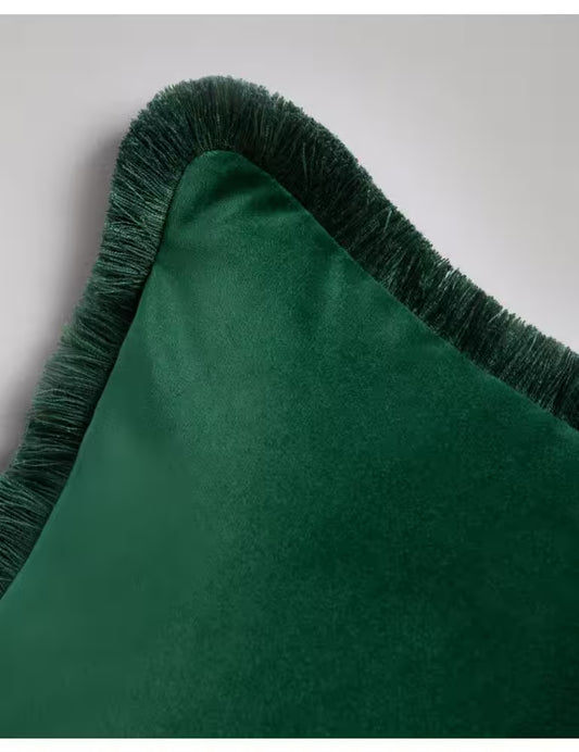 BRITISH RACING GREEN Velvet Cushion
