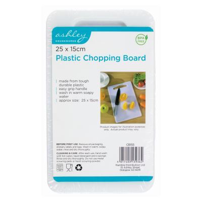 Plastic Chopping Board - White