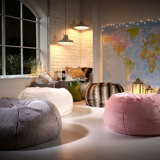 Faux Fur Bean Bags