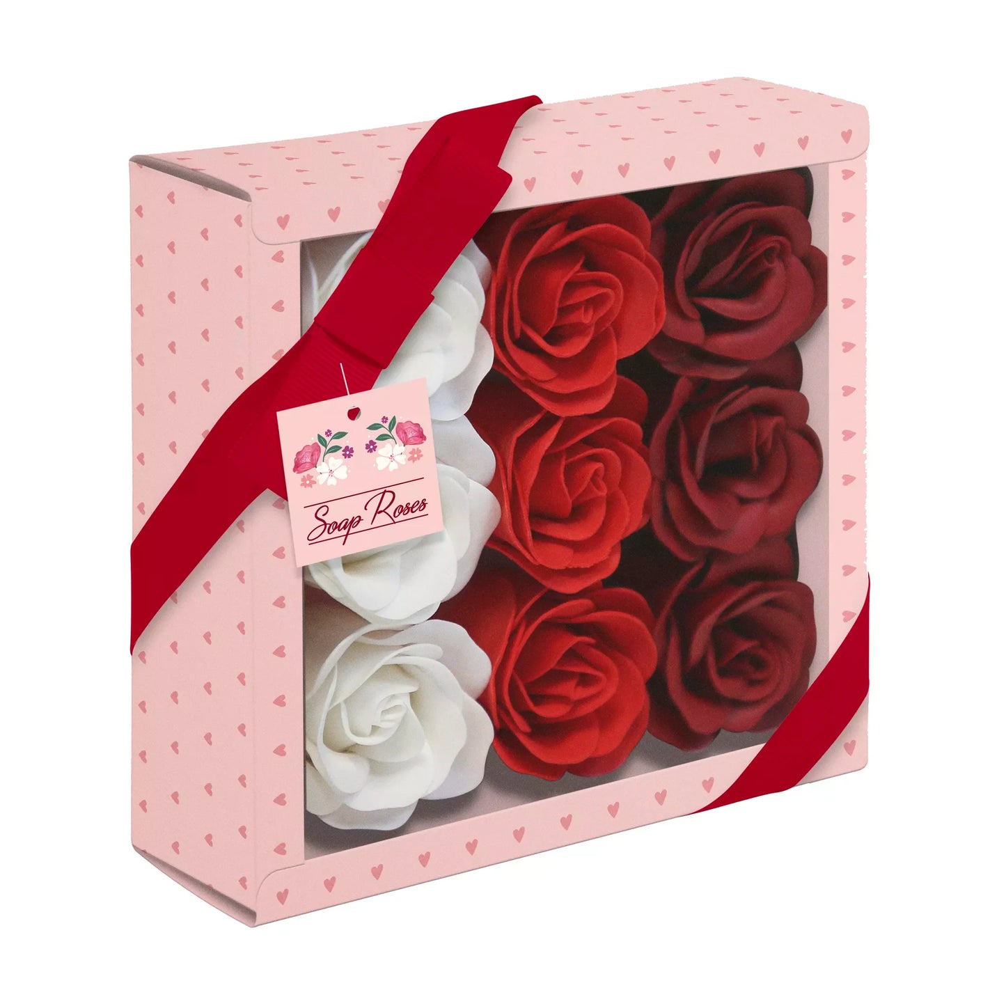 Soap Roses Gift Box 9pk red