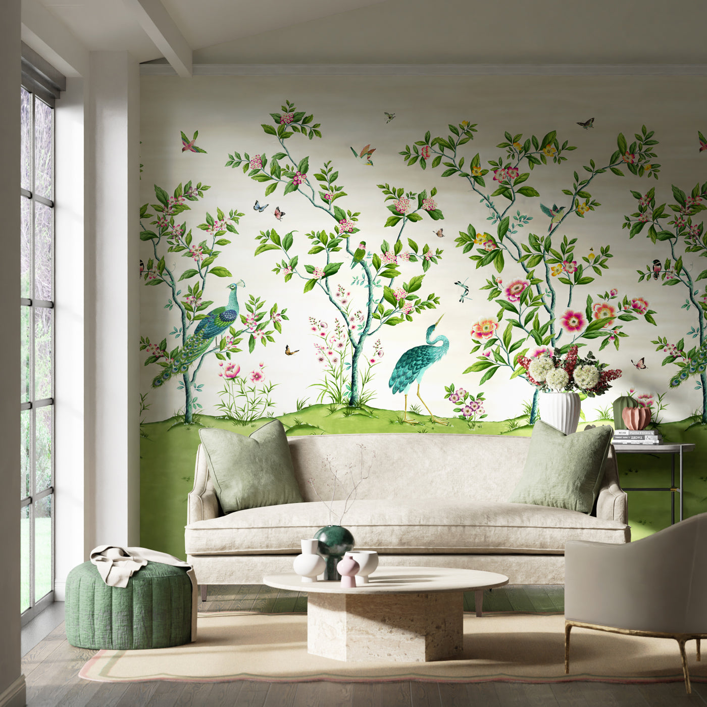 Florence Fig Blossom/Apple/Peony Wallpaper