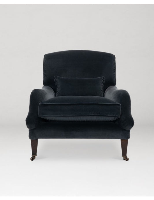 Winston Chair - Charcoal Cotton Velvet