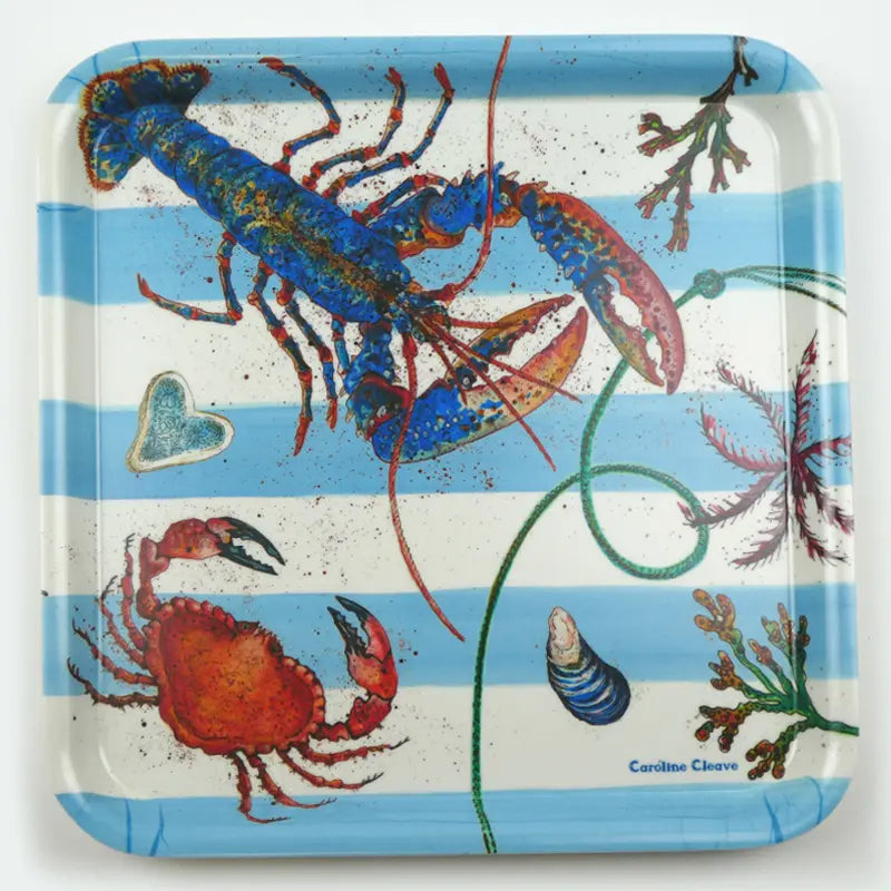 FRUITS OF THE SEA SQUARE TRAY BY EMMA BALL