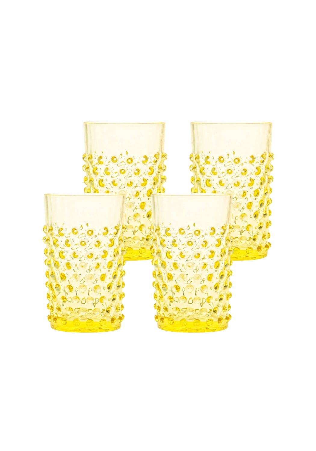 Citrine Dew Drop Tumblers - Set Of 4