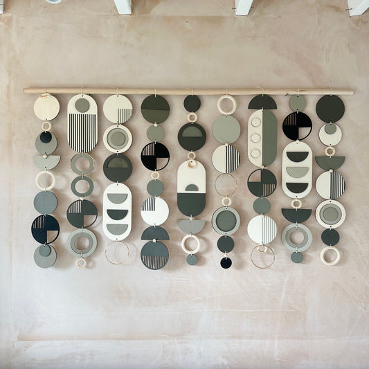 Dark Modern Wall Art - Geometric Artwork - Minimal Home Decor - New Home Trend - Large Centre Piece Art - Wall Tapestry - Large Tapestry