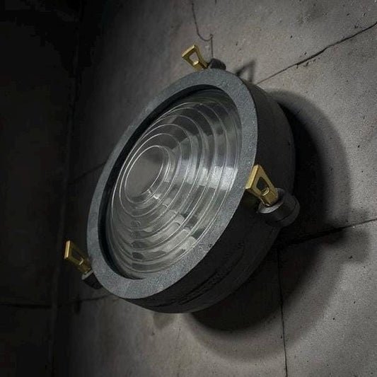 Wroxham ~ Cast Pewter Coastal Lighthouse Wall Light Industrial Ceiling Fixture