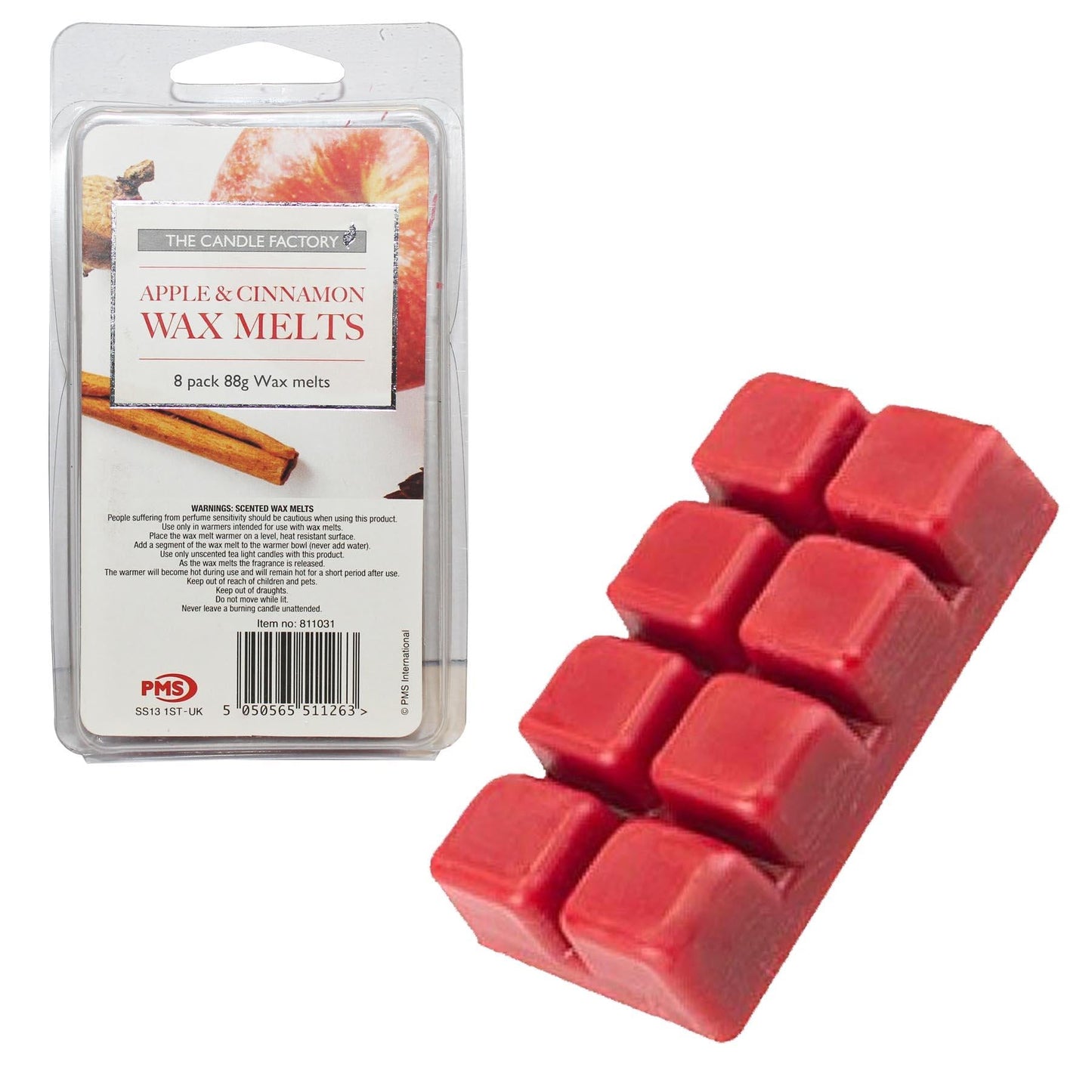 Christmas Wax Melts Pack of 8 apple & cinamon