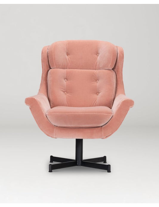 John Swivel Chair - Muted Clay Cotton Velvet