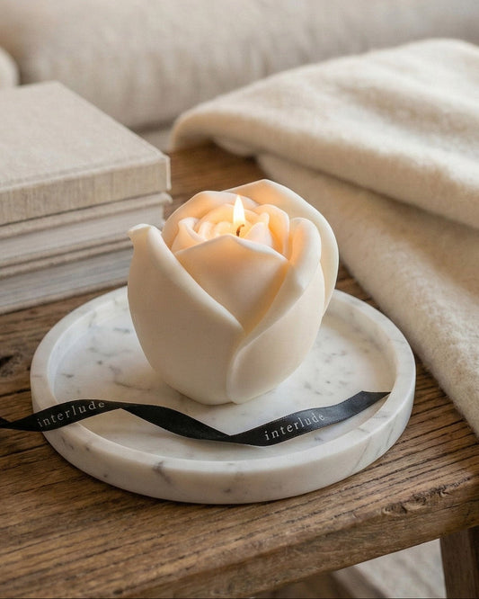 Large Rose Shaped Candle