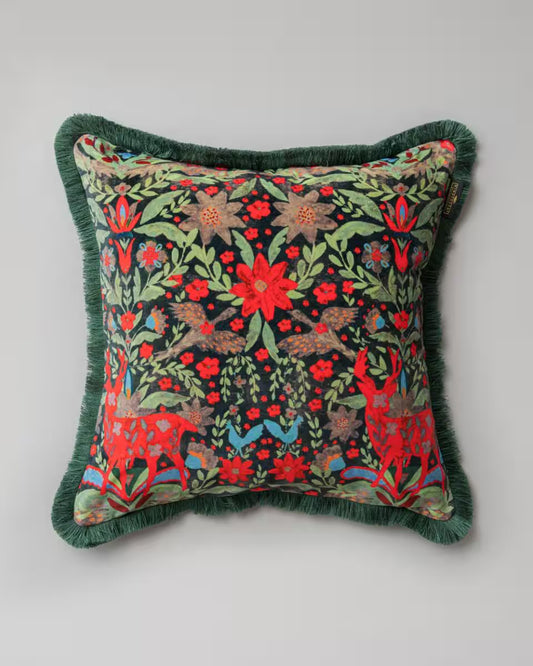 DER KÖNIG Black Velvet Cushion