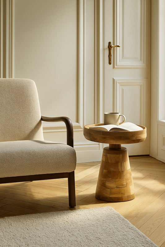 Merlin Mango Wood Bedside Table