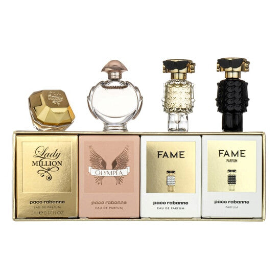 Paco Rabanne Miniatures For Him Gift Set 5ml 1 Million EDT + 5ml 1 Million Elixir EDP + 5ml Invictus EDT + 5ml Phantom EDT