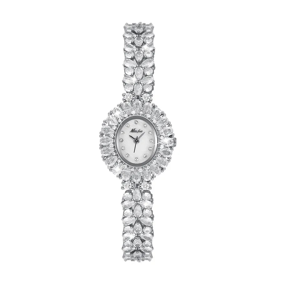 Casual Elegant Lady Solid Color Jewelry Buckle Quartz Watch Women's Watches