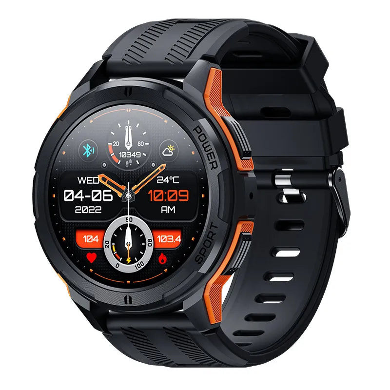 New C25 talk smart watch 1.43 inch AMOLED screen 466*466 heart rate blood pressure multi-sport watch