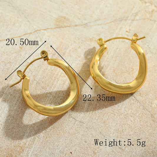 1 Pair Cute Romantic Simple Style Irregular Geometric Plating Inlay 304 Stainless Steel Imitation Pearl 18K Gold Plated Ear Studs