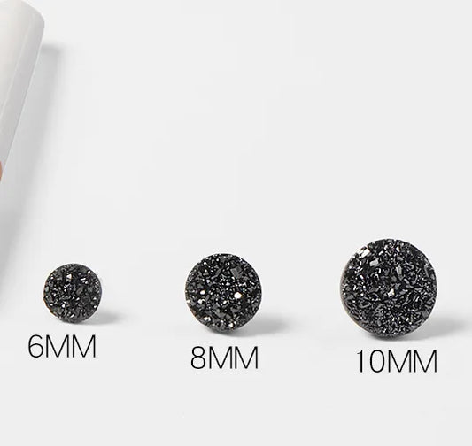 1 Piece Basic Simple Style Geometric Plating 925 Sterling Silver Crystal Ear Studs