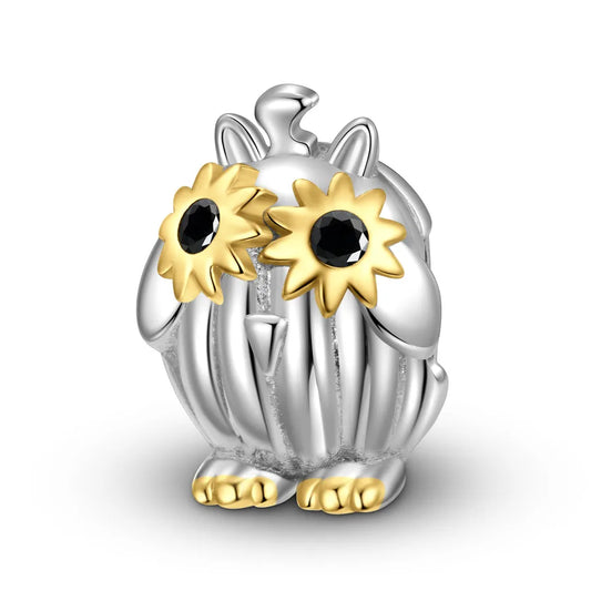 1 Piece 925 Sterling Silver Zircon Owl Jewelry Accessories