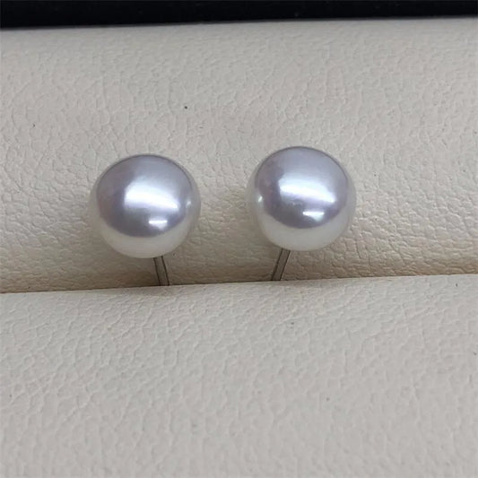 1 Pair Freshwater pearl earrings Pearl Ear Studs
