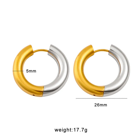 1 Pair Cute Lady Pastoral C Shape Round Snails Mixed Metal 304 Stainless Steel 316 Stainless Steel 18K Gold Plated Earrings