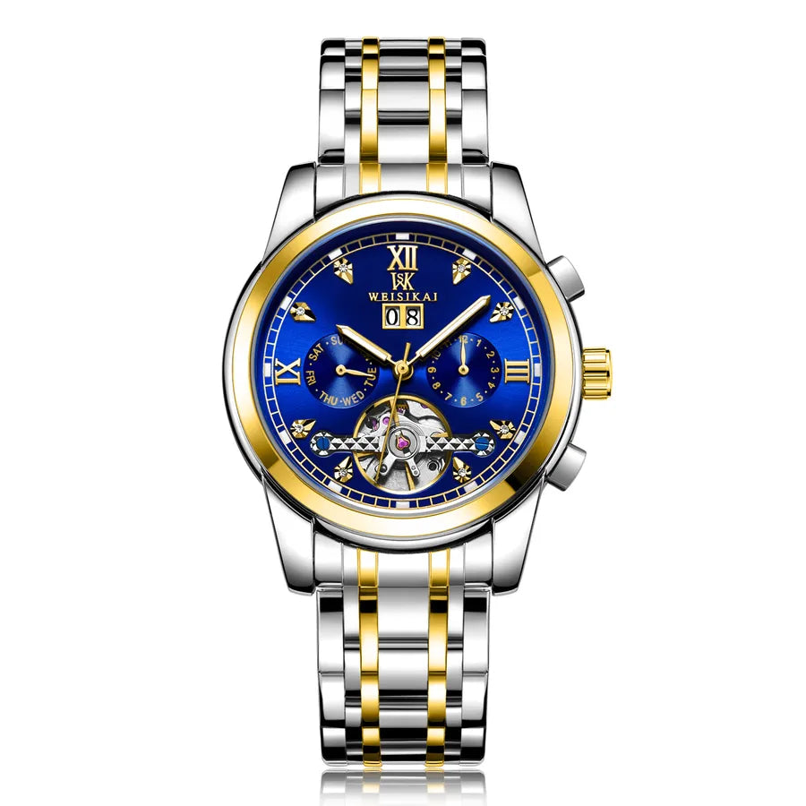 casual gear butterfly double snap mechanical men's watches