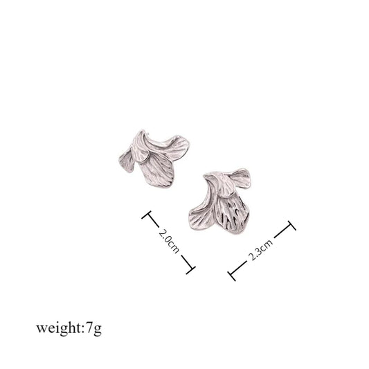 1 Pair Glam Cute Vintage Style Flower Polishing 304 Stainless Steel 18K Gold Plated Butterfly Backs Ear Studs