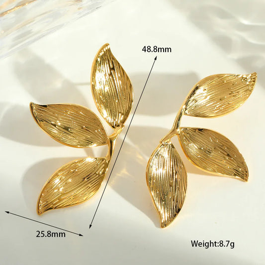 1 Pair Romantic Simple Style Flower 304 Stainless Steel Ear Studs