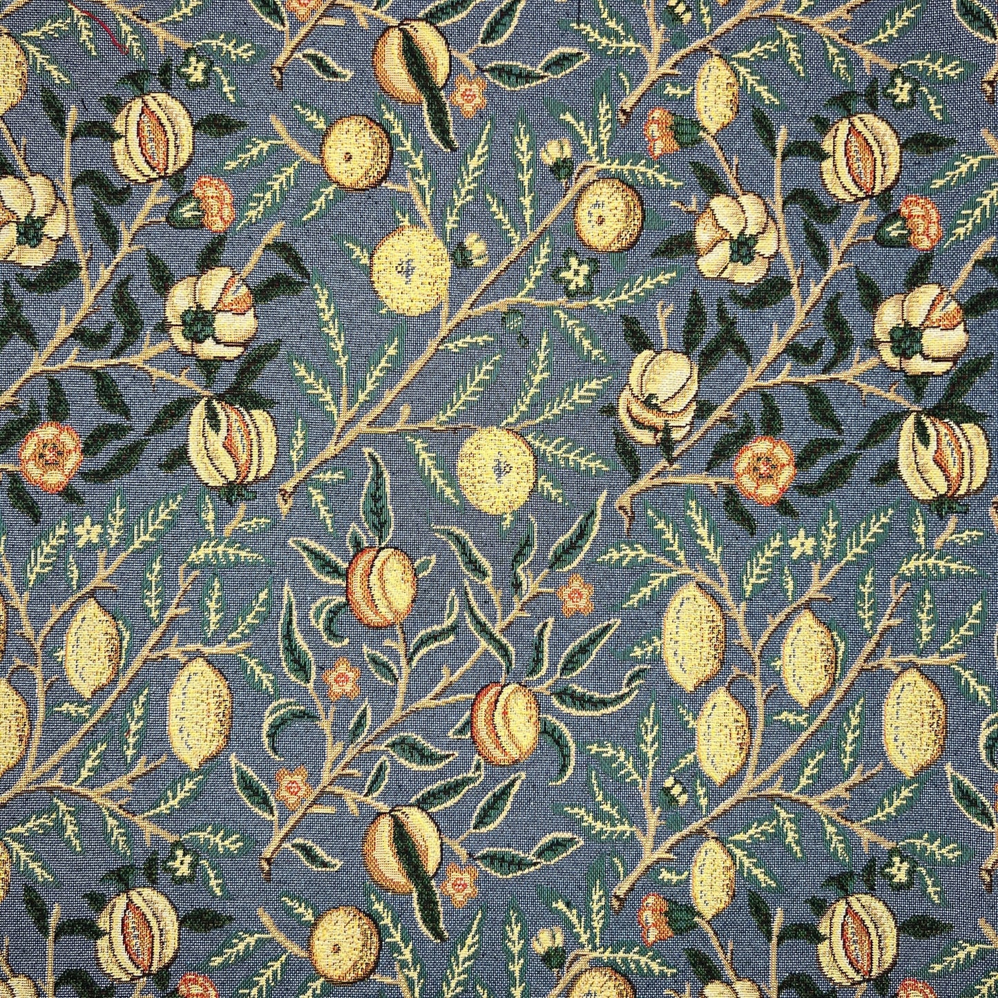 Pomegranate Blue Tapestry Jacquard Fabric