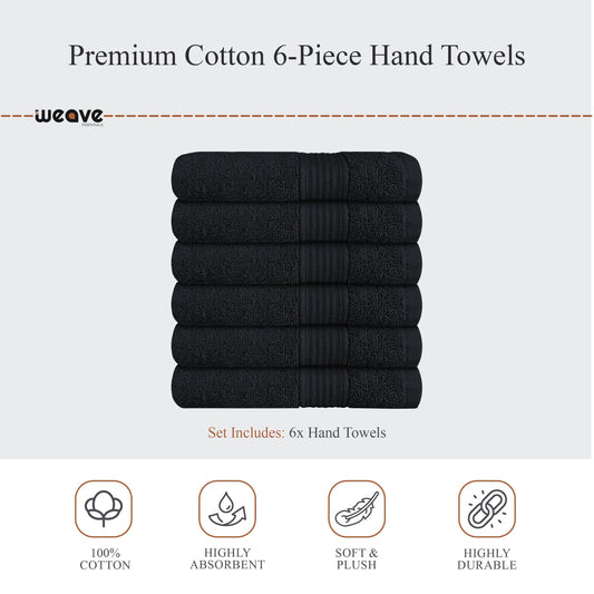Rhodes Towel Black 100% Cotton Hotel Quality Soft Super Absorbent Hand Bath Towels, Sheets & Face Cloths by OLIVIA ROCCO
