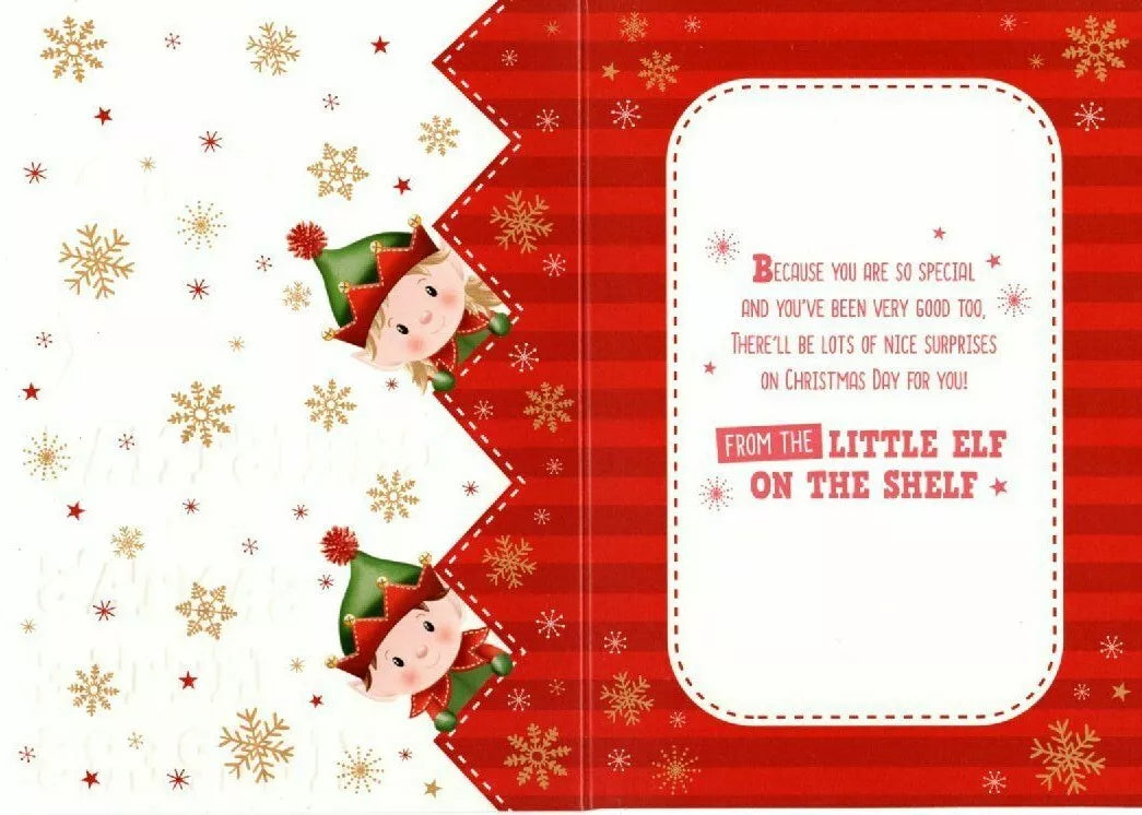 Little Elf On The Shelf Greeting Card ~ From The Little Elf On the Shelf