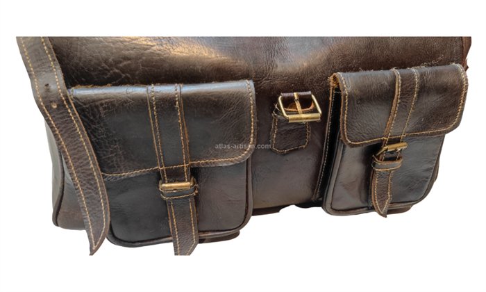 Sac Cartable en Cuir Hermoso