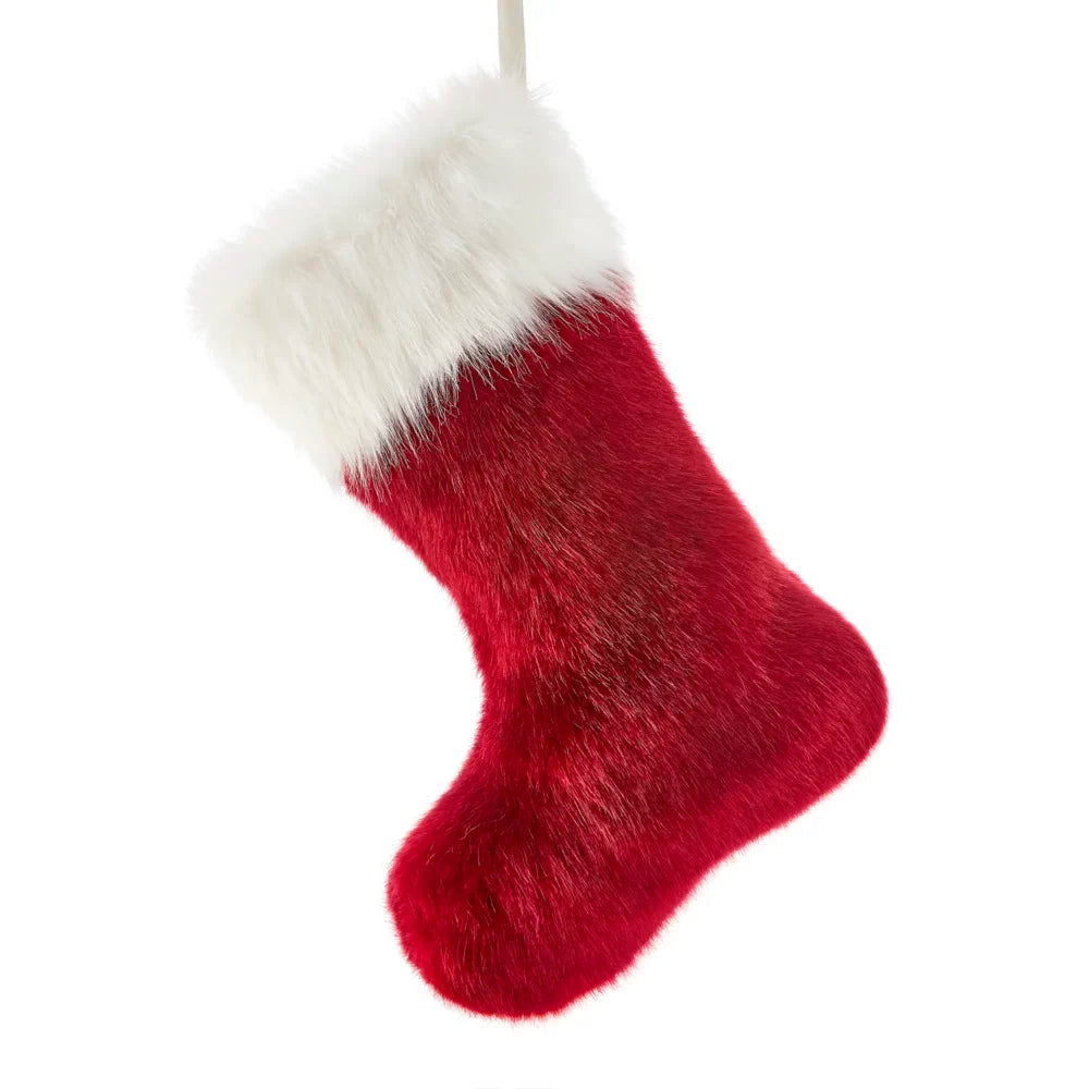 Faux Fur Christmas Stockings