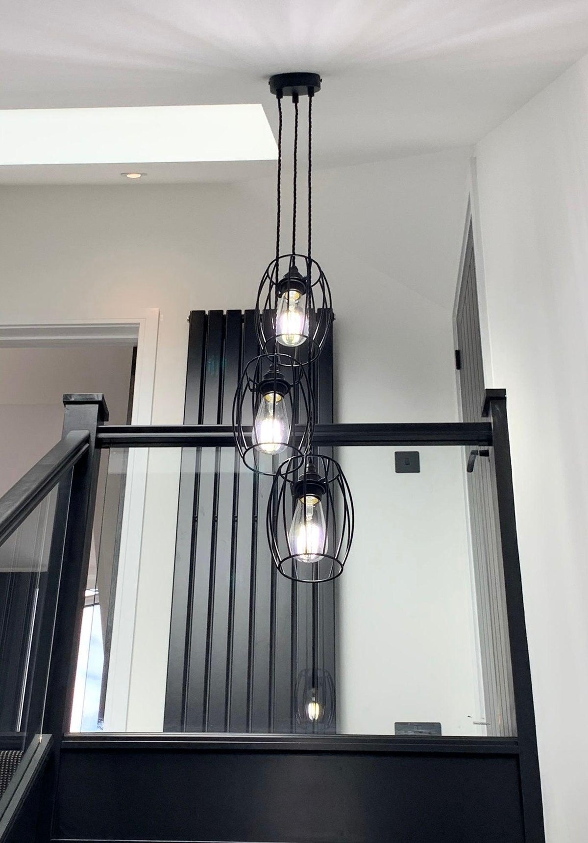 Triple Cluster Pendant Light | Customisable Kitchen Island & Stairwell Lighting UK