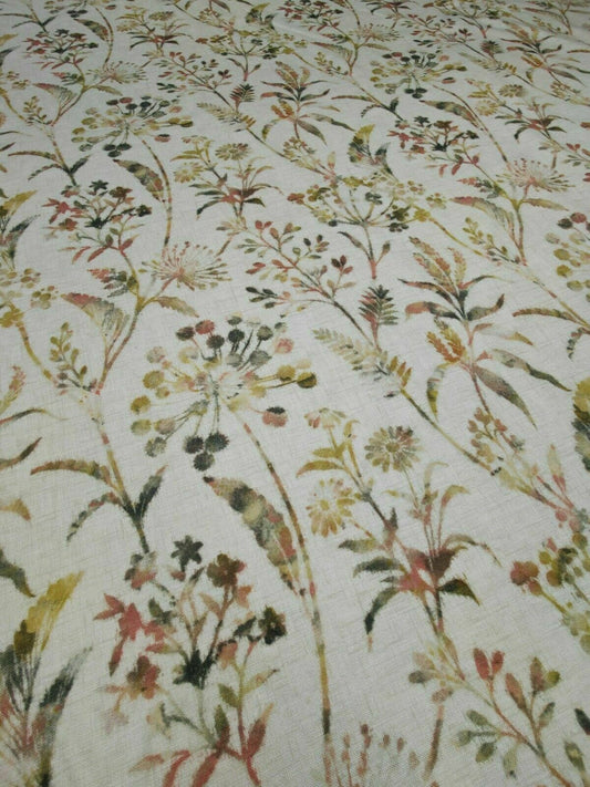 Porter & Stone Bilbury Teal Curtain Upholstery Fabric 1.1 Metres