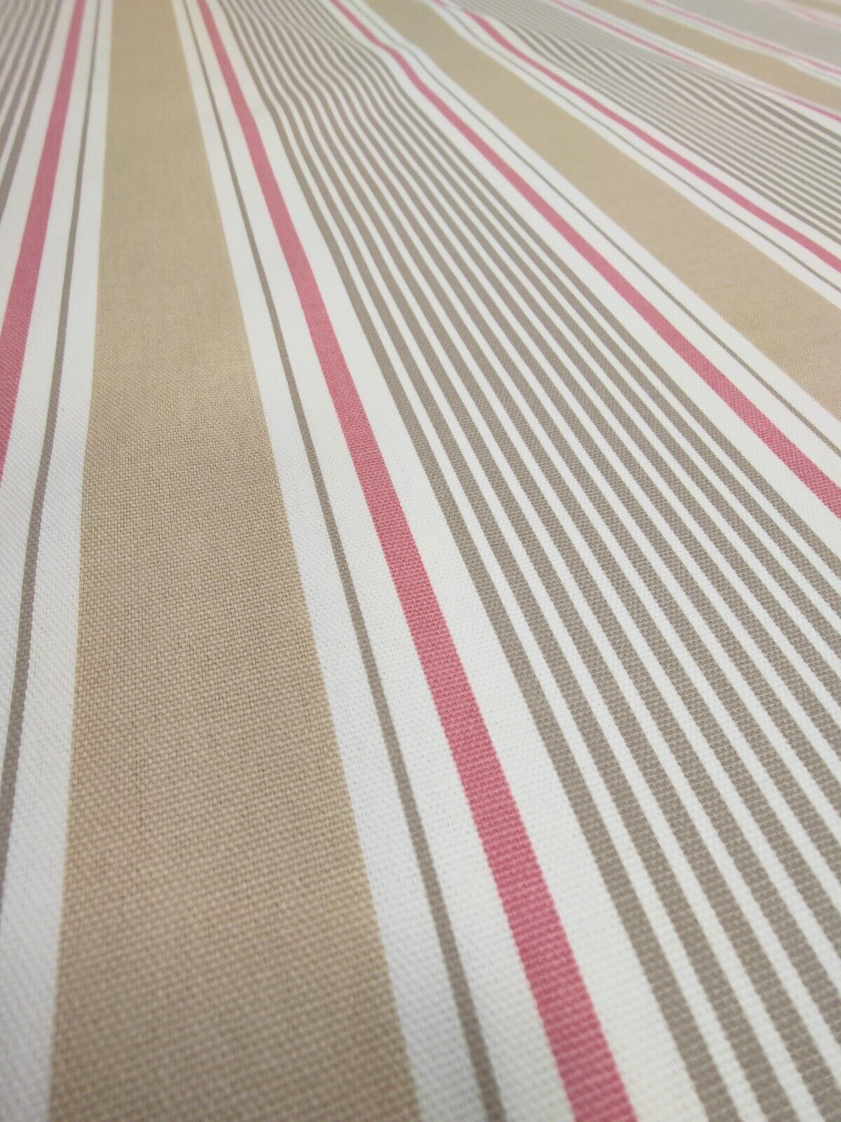 Studio G Sail Stripe Sand Curtain Upholstery Fabric By The Metre