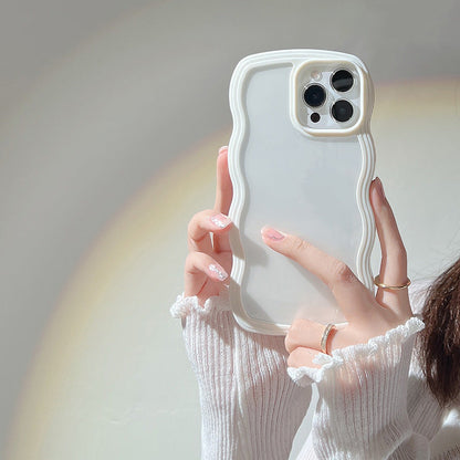 Wave Edge iPhone Case - Soft TPU Protective Cover with 3D Buttons | Candy Colors