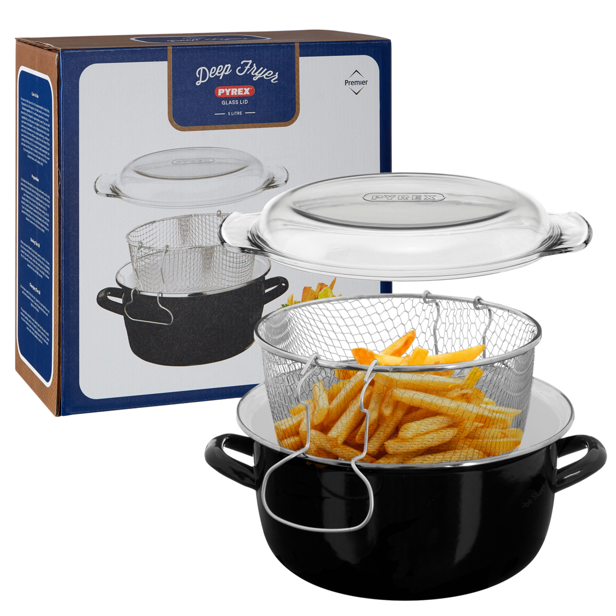 Telo Black Deep Fryer