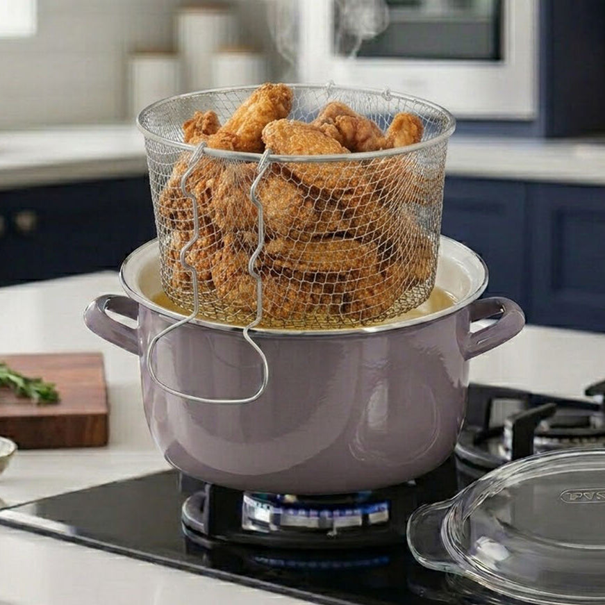 Telo Cool Grey Deep Fryer