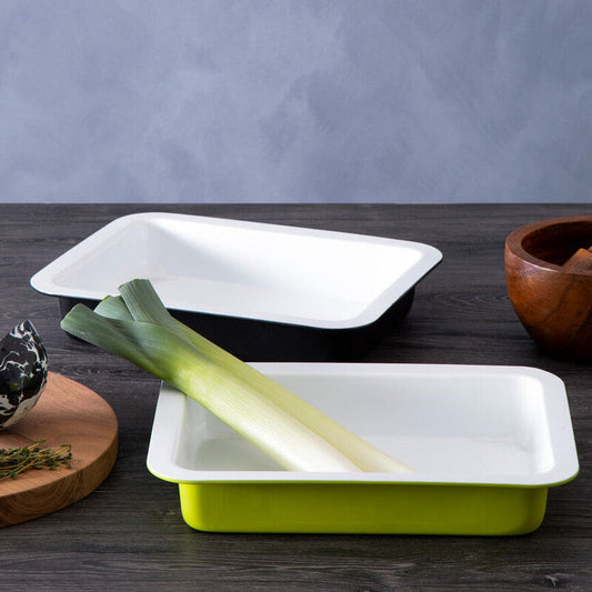 Ecocook Lime Green Rectangle Roasting Dish