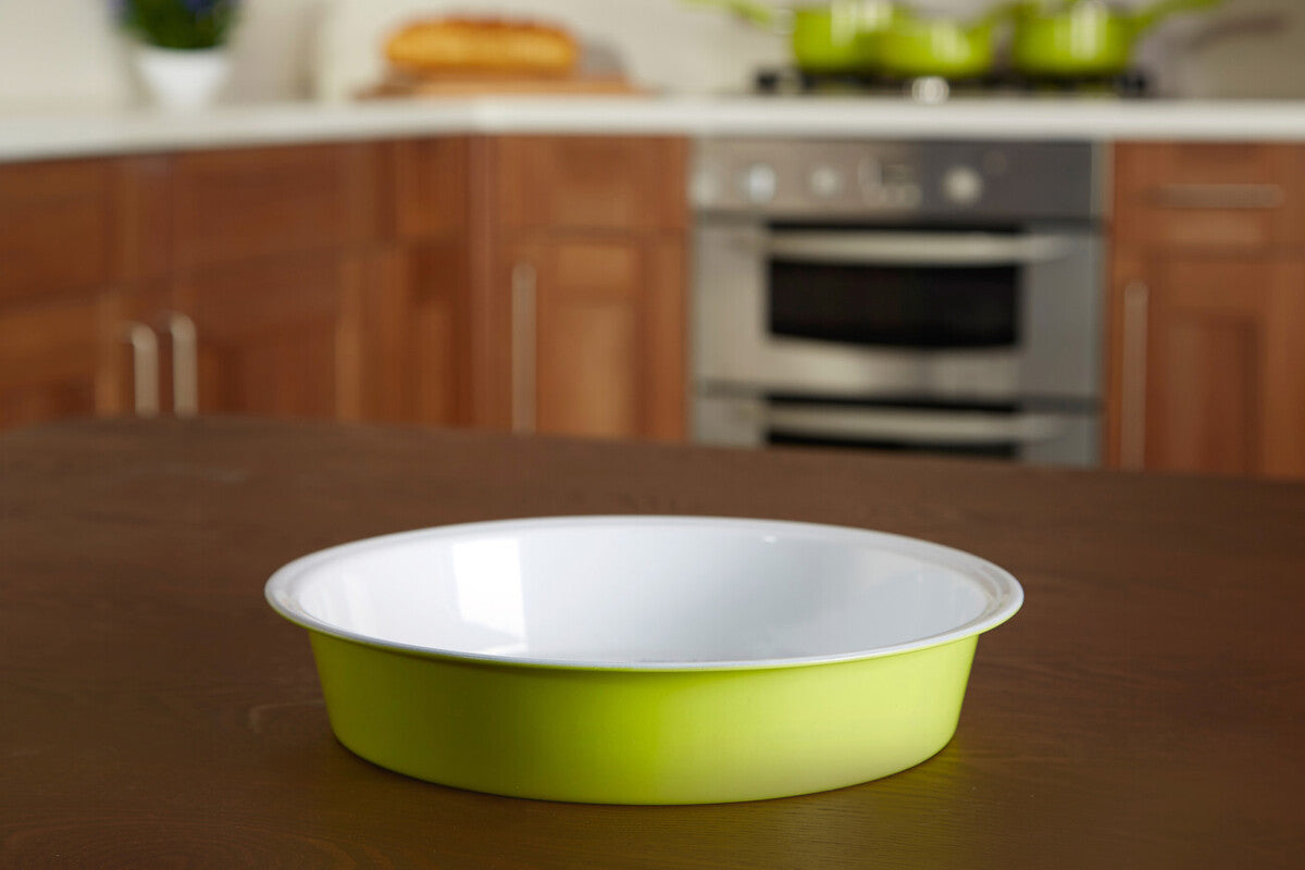 Ecocook Lime Green And White Cake Tin